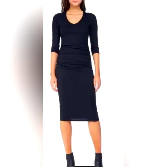 knee length dresses for ladies Wren Ruched Midi Dress main image 1